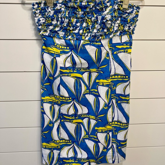 LILLY PULITZER STRAPLESS DRESS - Picture 3 of 8